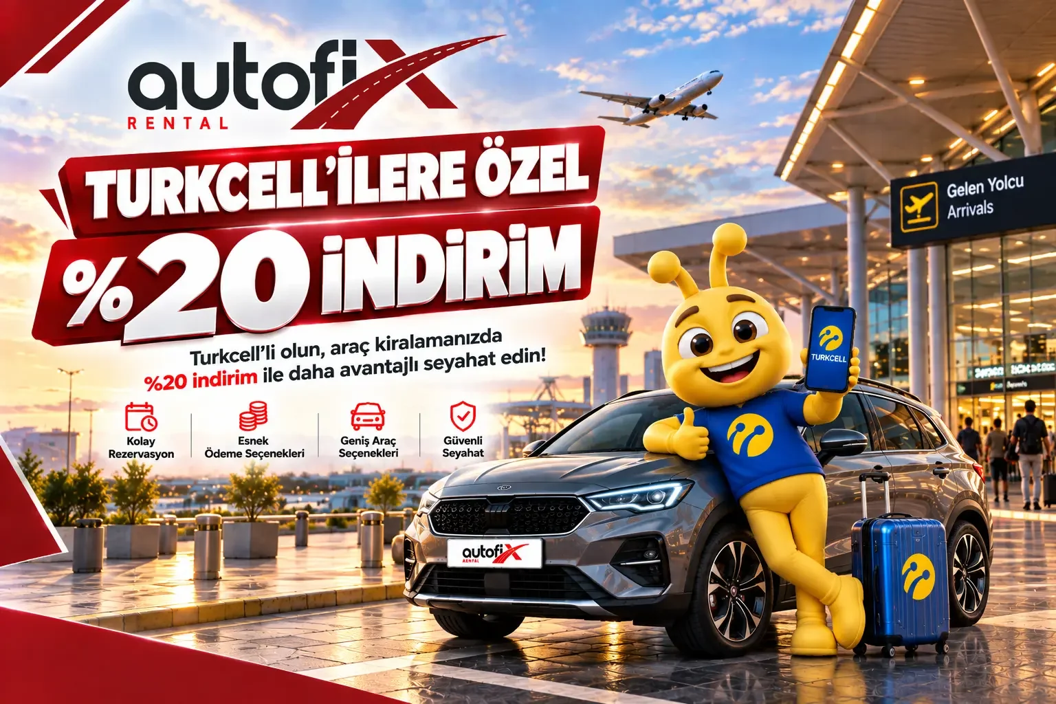 Turkcell’lilere Özel %20 Araç Kiralama İndirimi - Autofix Rental