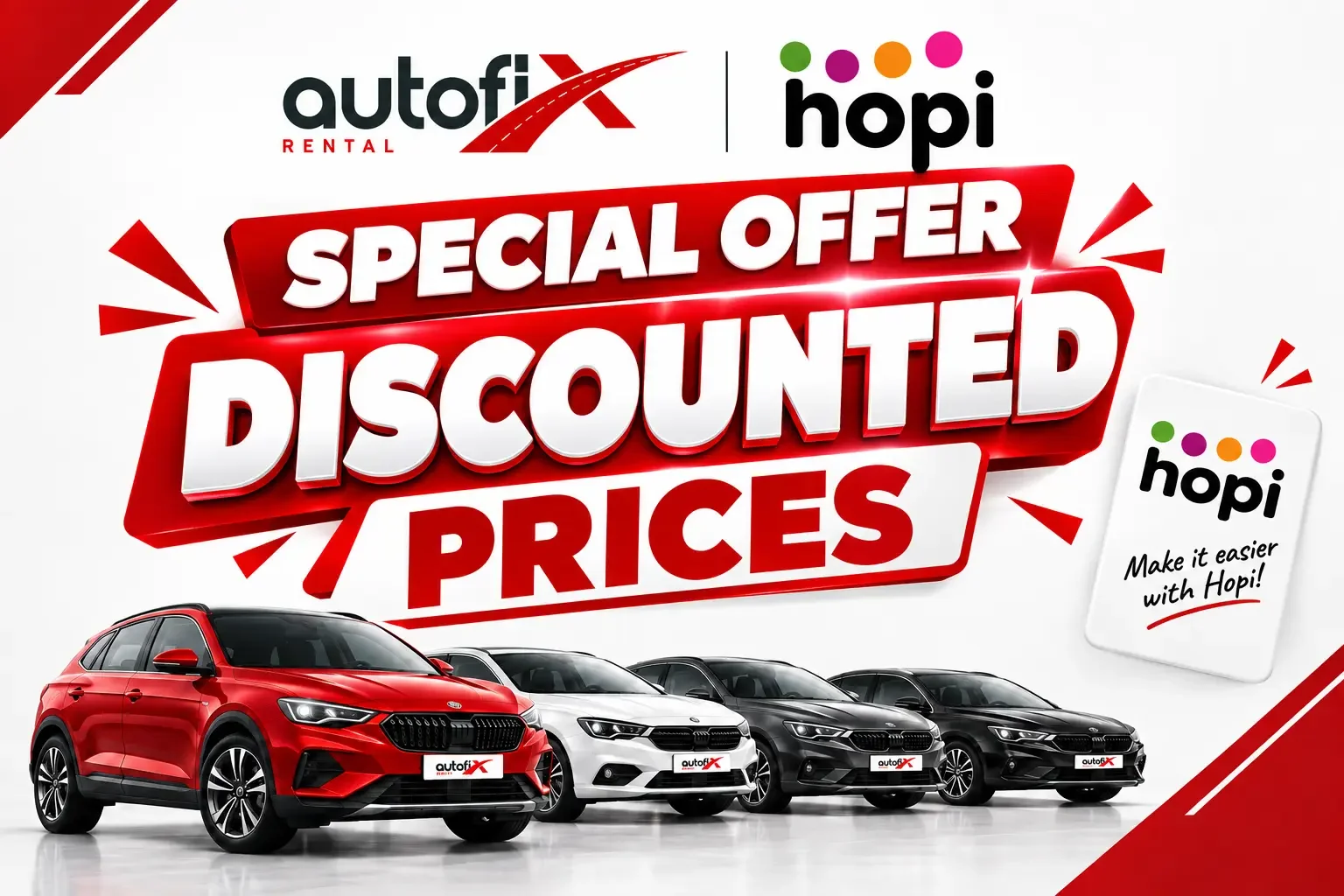 Exclusive discounted car rental offers for Hopi users – Autofix Rental