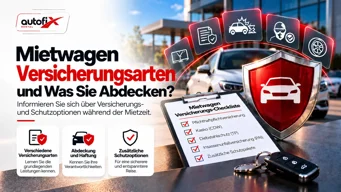 Welche Versicherungsarten und Deckungen gibt es bei Mietwagen?