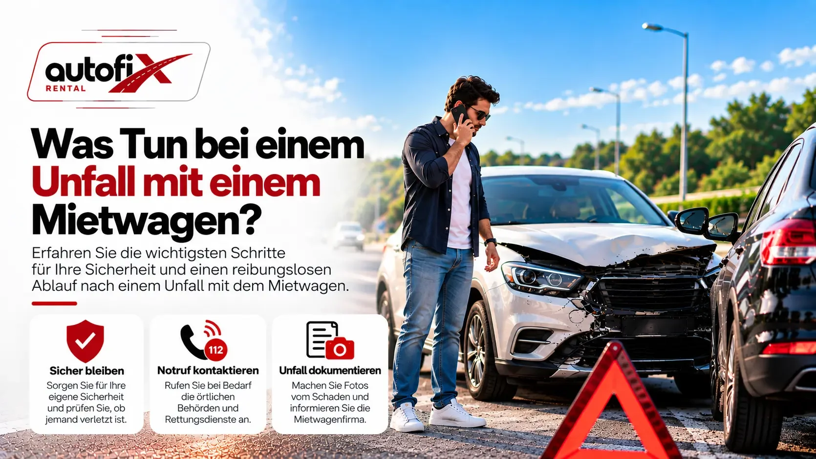 Was nach einem Unfall mit einem Mietwagen zu tun ist - Autofix Rental